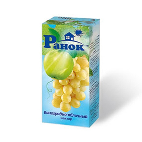 Нектар яблочно-виноградный 200мл Нектар виноградно-яблочный 1л