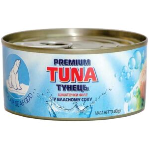 Консерва тунца в подсолнечном масле ж/б ТМ Polar SeaFood Ukraine 185г