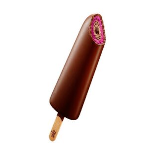 Мороженое на палочке  "Пломбир  со смородиновым сорбетом в шоколадной глазури" ТМ Найси 80г