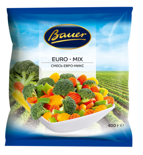 Смесь овощная Евро-микс ТМ Bauer 400г