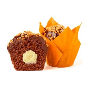 Мафін з шоколадно-банановою начинкою ТМ Muffin+Baker 80г 20шт