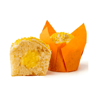 Мафін ЦИТРОН з лимонною начинкою та білим шоколадом ТМ Muffin+Baker 80г 20шт