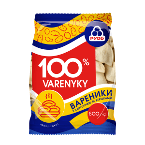 Вареники 100% с картофелем и сливками ТМ Рудь 600г