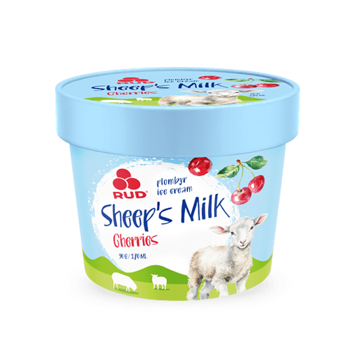Морозиво у паперовому стаканчику "Sheep's Milk з Вишнею" ТМ Рудь 90г