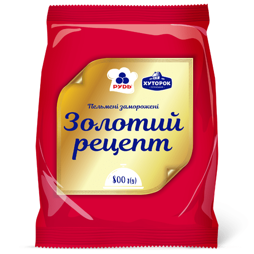 Пельмені "Золотий рецепт" ТМ Рудь 800г