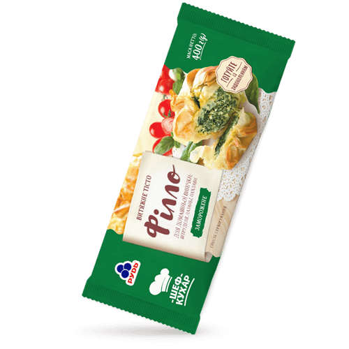 Витяжне тісто "Філло" заморожене ТМ Рудь 400г