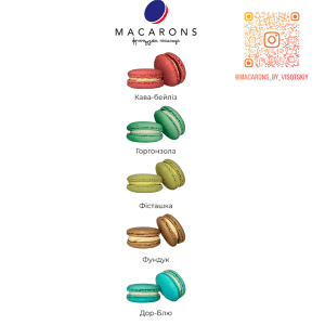 Макаронс набір №4 ТМ Macarons 18г 30шт - Зображення 2
