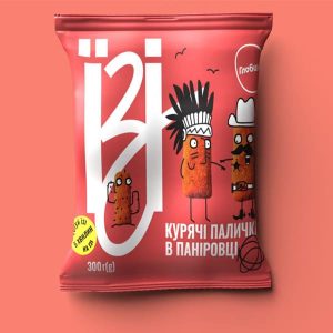 Курячі палички в паніровці заморожені готові 300г ТМ Глобино