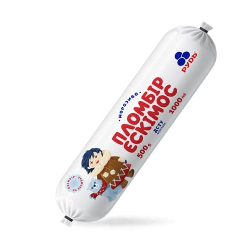Морозиво вагове "Ескімос" ТМ Рудь 500г