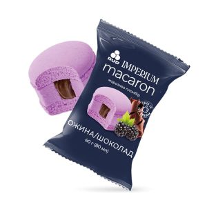 Морозиво пломбір Macaron "Ожина-шоколад" ТМ Рудь 60г