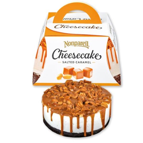 Торт "Чізкейк з солоною карамеллю" ТМ Nonpareil 500г Торт "Чізкейк з солоною карамеллю" ТМ Nonpareil 500г
