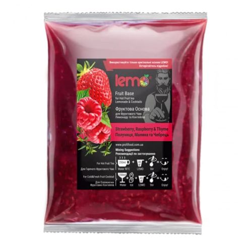 Пюре Полуниця-Малина-Чебрець ТМ Lemo 1кг Пюре Полуниця-Малина-Чебрець ТМ Lemo 1кг