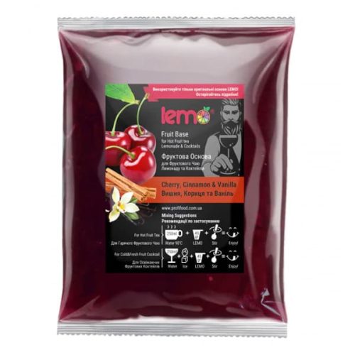 Пюре Вишня-Кориця-Ваніль ТМ Lemo 1кг Пюре Вишня-Кориця-Ваніль ТМ Lemo 1кг