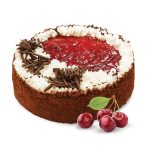 Торт "Вишня з вершками" Бісквітний з кремом заморожений ТМ Рудь 600г