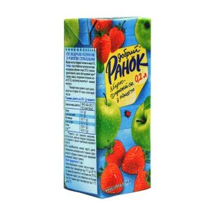 Сок яблочно-клубничный 200мл