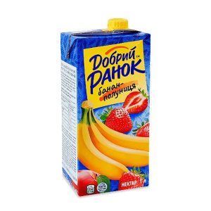 Нектар банан-полуниця 1л Нектар банан-клубника 1л